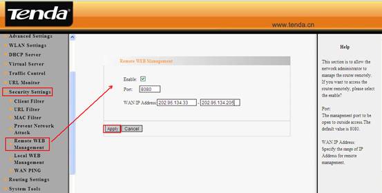 How to manage the router remotely(Remote Web Management) for the 3G